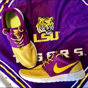 NIKE iD LSU Purple & GoLD colored shoes